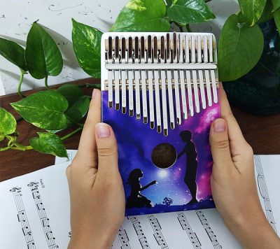 کالیمبا آنکو مدل love دست ساز چوب راش بسیار زیبا