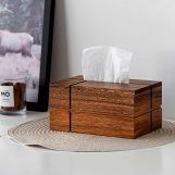 جا دستمال کاغذی چوب گردو لوکس