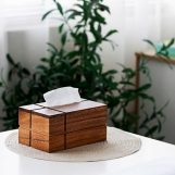 جا دستمال کاغذی چوبی دکوری زیبا