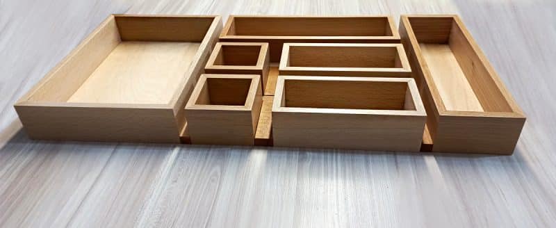 ارگانایزر چوبی چندکاره مجموعه هفت عددی