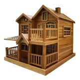 کلبه چوبی دکوری آباژور چوبی