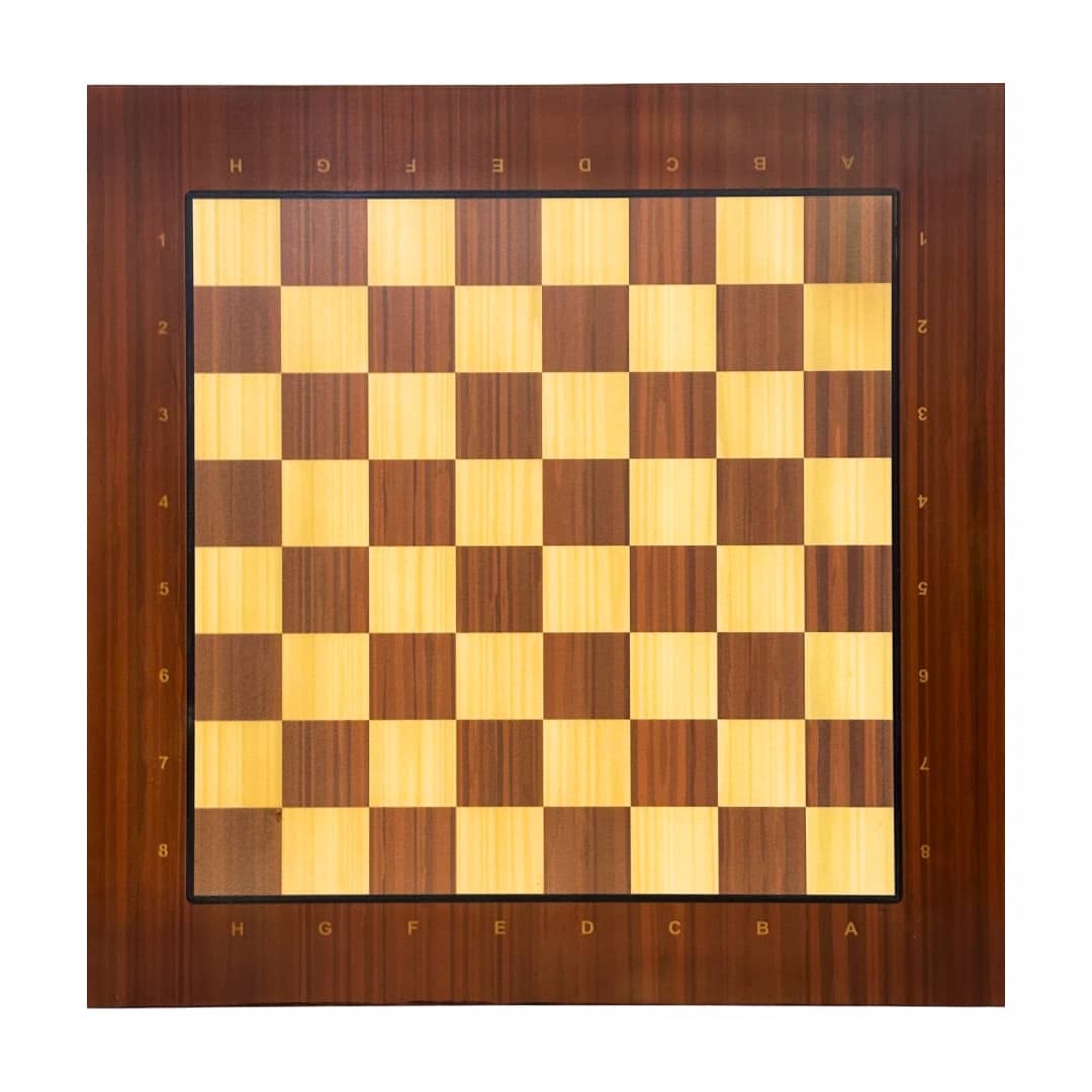 ست کامل مهره شطرنج فدراسیونی طرح فرانسوی-2 صفحه شطرنج چوبی